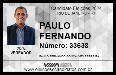 Candidato PAULO FERNANDO 2024 - RIO DE JANEIRO - Eleições