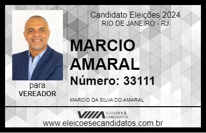 Candidato MARCIO AMARAL 2024 - RIO DE JANEIRO - Eleições