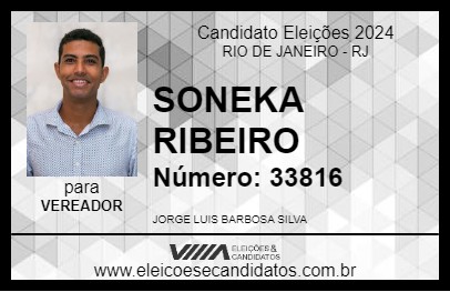 Candidato SONEKA RIBEIRO 2024 - RIO DE JANEIRO - Eleições