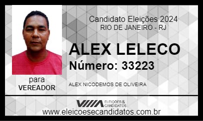 Candidato ALEX LELECO 2024 - RIO DE JANEIRO - Eleições