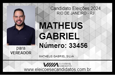 Candidato MATHEUS GABRIEL 2024 - RIO DE JANEIRO - Eleições