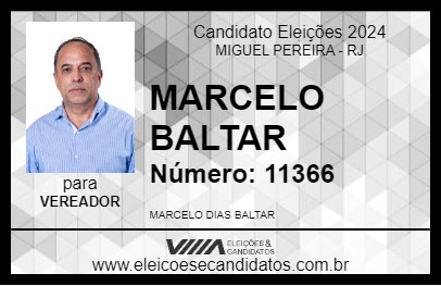 Candidato MARCELO BALTAR 2024 - MIGUEL PEREIRA - Eleições