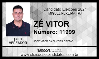 Candidato ZÉ VITOR 2024 - MIGUEL PEREIRA - Eleições