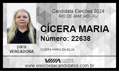 Candidato CÍCERA MARIA 2024 - RIO DE JANEIRO - Eleições