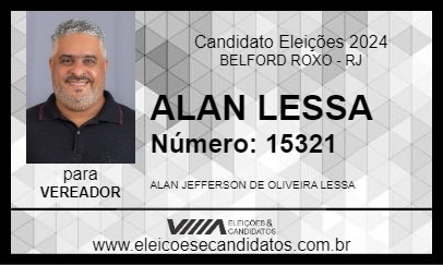 Candidato ALAN LESSA 2024 - BELFORD ROXO - Eleições