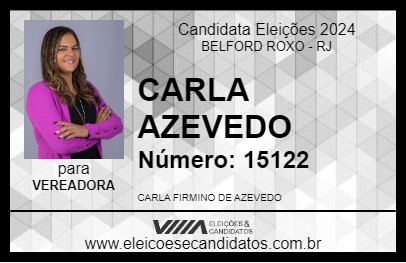 Candidato CARLA AZEVEDO 2024 - BELFORD ROXO - Eleições