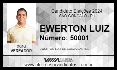 Candidato EWERTON LUIZ 2024 - SÃO GONÇALO - Eleições