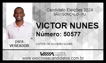 Candidato VICTOR NUNES 2024 - SÃO GONÇALO - Eleições