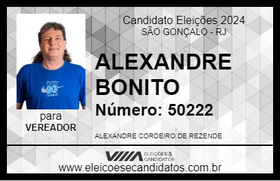 Candidato ALEXANDRE BONITO 2024 - SÃO GONÇALO - Eleições