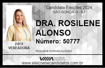 Candidato DRA. ROSILENE ALONSO 2024 - SÃO GONÇALO - Eleições