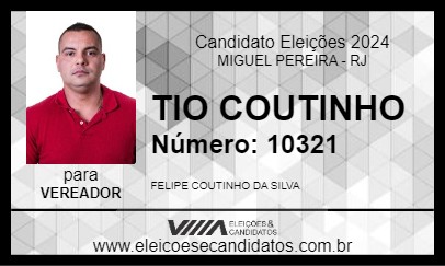 Candidato TIO COUTINHO 2024 - MIGUEL PEREIRA - Eleições