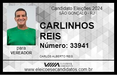 Candidato CARLINHOS REIS 2024 - SÃO GONÇALO - Eleições