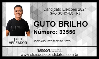 Candidato GUTO BRILHO 2024 - SÃO GONÇALO - Eleições