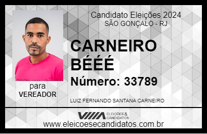 Candidato CARNEIRO 2024 - SÃO GONÇALO - Eleições