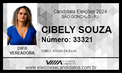 Candidato CIBELY SOUZA 2024 - SÃO GONÇALO - Eleições