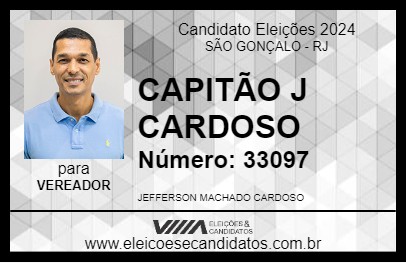 Candidato CAPITÃO J CARDOSO 2024 - SÃO GONÇALO - Eleições