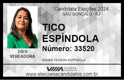 Candidato TICO ESPÍNDOLA 2024 - SÃO GONÇALO - Eleições