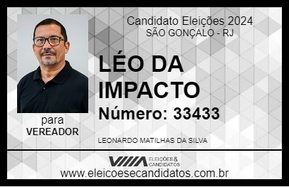 Candidato LÉO DA IMPACTO 2024 - SÃO GONÇALO - Eleições