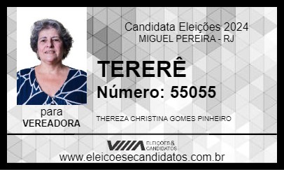 Candidato TERERÊ 2024 - MIGUEL PEREIRA - Eleições