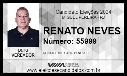 Candidato RENATO NEVES 2024 - MIGUEL PEREIRA - Eleições