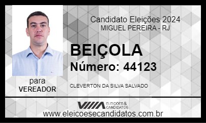 Candidato BEIÇOLA 2024 - MIGUEL PEREIRA - Eleições