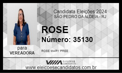 Candidato ROSE 2024 - SÃO PEDRO DA ALDEIA - Eleições