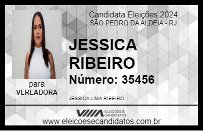 Candidato JESSICA RIBEIRO 2024 - SÃO PEDRO DA ALDEIA - Eleições