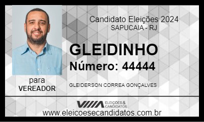 Candidato GLEIDINHO 2024 - SAPUCAIA - Eleições