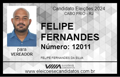 Candidato FELIPE FERNANDES 2024 - CABO FRIO - Eleições