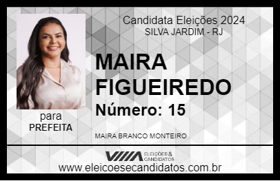 Candidato MAIRA FIGUEIREDO 2024 - SILVA JARDIM - Eleições