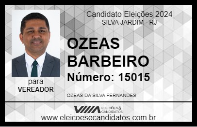 Candidato OZEAS BARBEIRO 2024 - SILVA JARDIM - Eleições