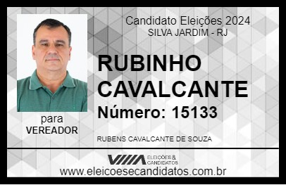 Candidato RUBINHO CAVALCANTE 2024 - SILVA JARDIM - Eleições