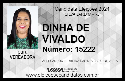 Candidato DINHA DE VIVALDO 2024 - SILVA JARDIM - Eleições