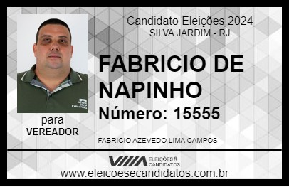 Candidato FABRICIO DE NAPINHO 2024 - SILVA JARDIM - Eleições