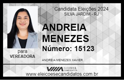 Candidato ANDREIA MENEZES 2024 - SILVA JARDIM - Eleições