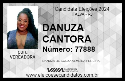 Candidato DANUZA CANTORA 2024 - ITALVA - Eleições