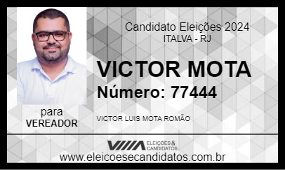 Candidato VICTOR MOTA 2024 - ITALVA - Eleições