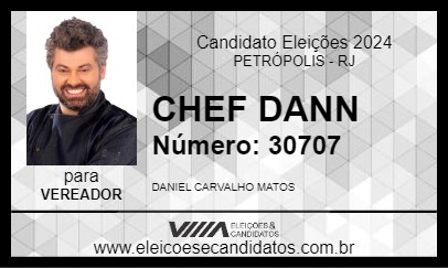 Candidato CHEF DANN 2024 - PETRÓPOLIS - Eleições