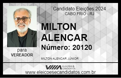 Candidato MILTON ALENCAR 2024 - CABO FRIO - Eleições