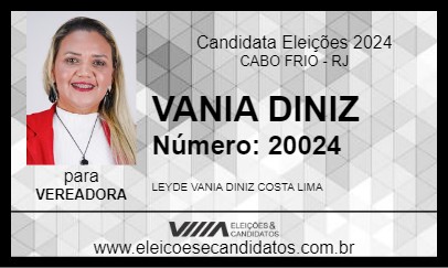 Candidato VANIA DINIZ 2024 - CABO FRIO - Eleições