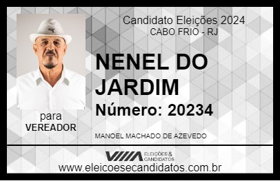 Candidato NENEL DO JARDIM 2024 - CABO FRIO - Eleições