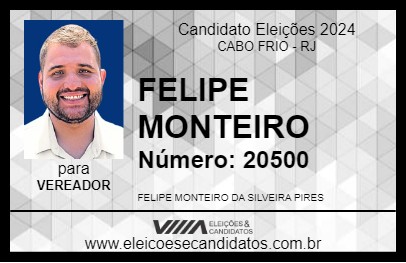 Candidato FELIPE MONTEIRO 2024 - CABO FRIO - Eleições