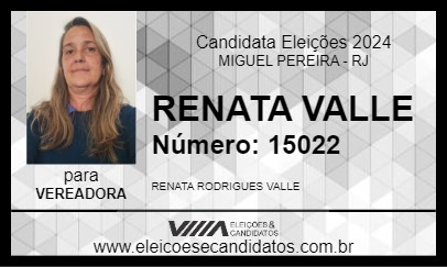 Candidato RENATA VALLE 2024 - MIGUEL PEREIRA - Eleições