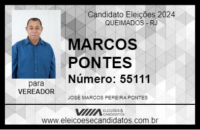 Candidato MARCOS PONTES 2024 - QUEIMADOS - Eleições