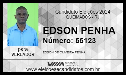 Candidato EDSON PENHA 2024 - QUEIMADOS - Eleições