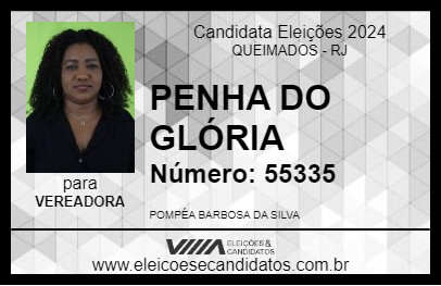 Candidato PENHA DO GLÓRIA 2024 - QUEIMADOS - Eleições