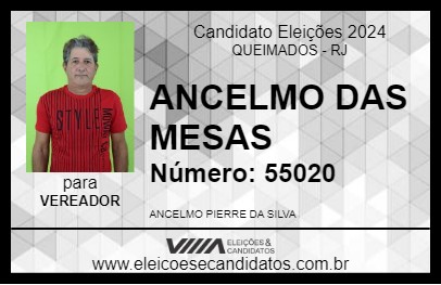 Candidato ANCELMO DAS MESAS 2024 - QUEIMADOS - Eleições