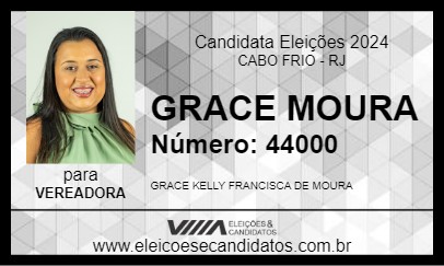 Candidato GRACE MOURA 2024 - CABO FRIO - Eleições