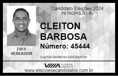 Candidato CLEITON BARBOSA 2024 - PETRÓPOLIS - Eleições