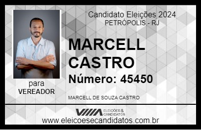 Candidato MARCELL CASTRO 2024 - PETRÓPOLIS - Eleições